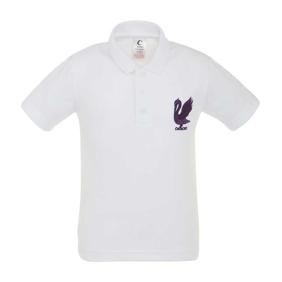 Perse Pelican/Prep White Polo Shirt (Compulsory)